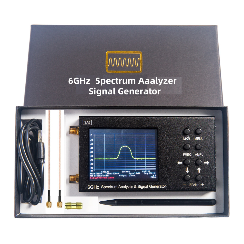 Signal Generator Spectrum Analyzer - SA6 6GHz Digitale Draagbare RF-Spectrumanalysator Signaalgenerator