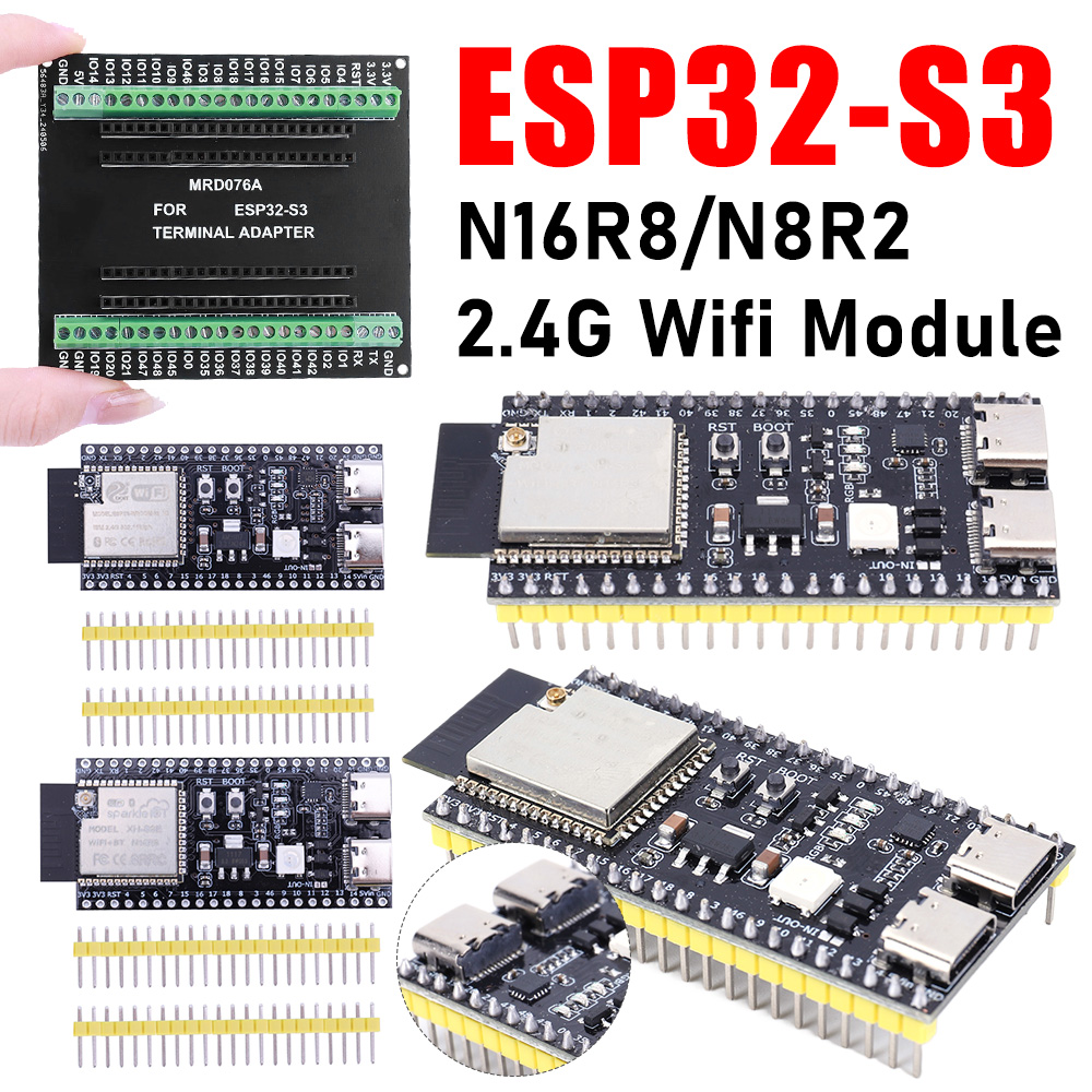 Esp32 S3 Development Board Lot - ESP32 S3 Development Board met Uitbreidingsadapterkit