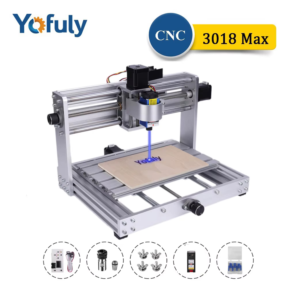 Mini Laser Engraver Cnc Router - CNC 3018 Max Metaalgraveermachine Met 200