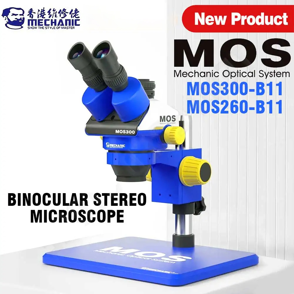 Stereo Trinocular Microscope Pcb - MONTEUR MOS260-B11/MOS300-B11HD Verrekijker/trinoculaire Stereo Microscoop voor
