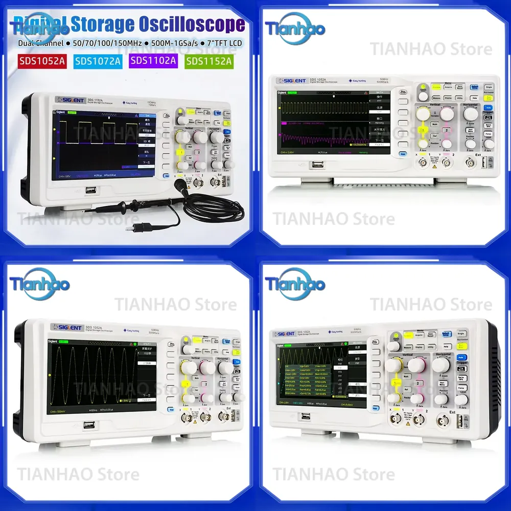 Digital Storage Oscilloscope 100Mhz - Digitale opslagoscilloscoop voor SIGLENT SDS1052A SDS1072A