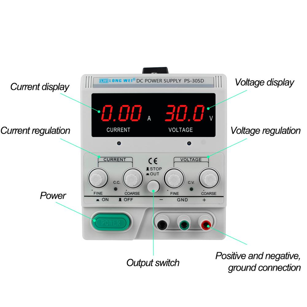 LW PS-305D 302D 303D 6402D 640 - Linear Lab Power Supply Adjustable recensie en prijs