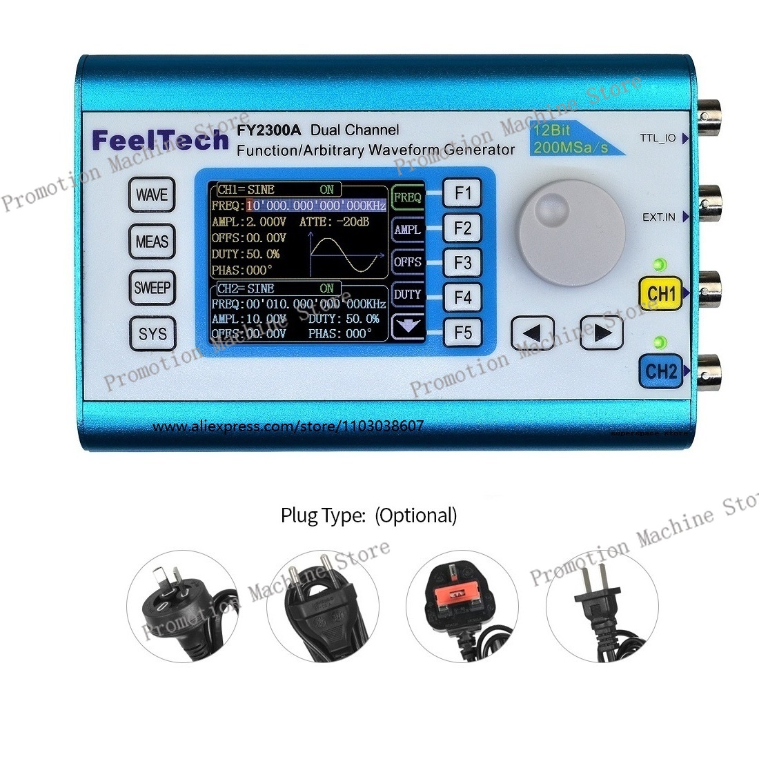 FY2300 12MHz 20MHz DDS Functie - Function Arbitrary Waveform Generator recensie en prijs