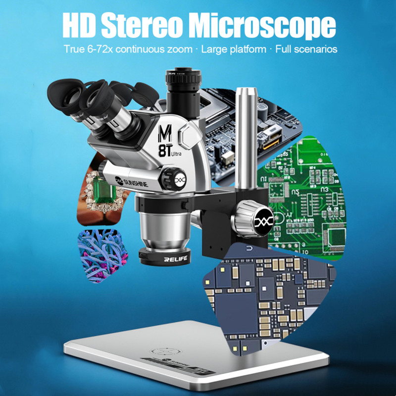 SUNSHINE M8T Ultra Trinoculair - Stereo Trinocular Microscope Pcb recensie en prijs