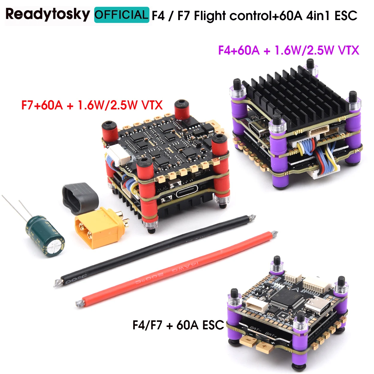 4.9G-5.8G 1.6W / 2.5W VTX + F7 - Fpv Flight Controller F7 Stack 60A recensie en prijs