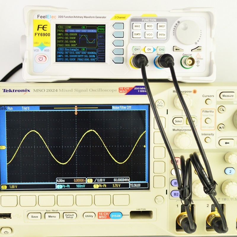 Feelelec FY6900 0-60MHz digita - Function Arbitrary Waveform Generator recensie en prijs