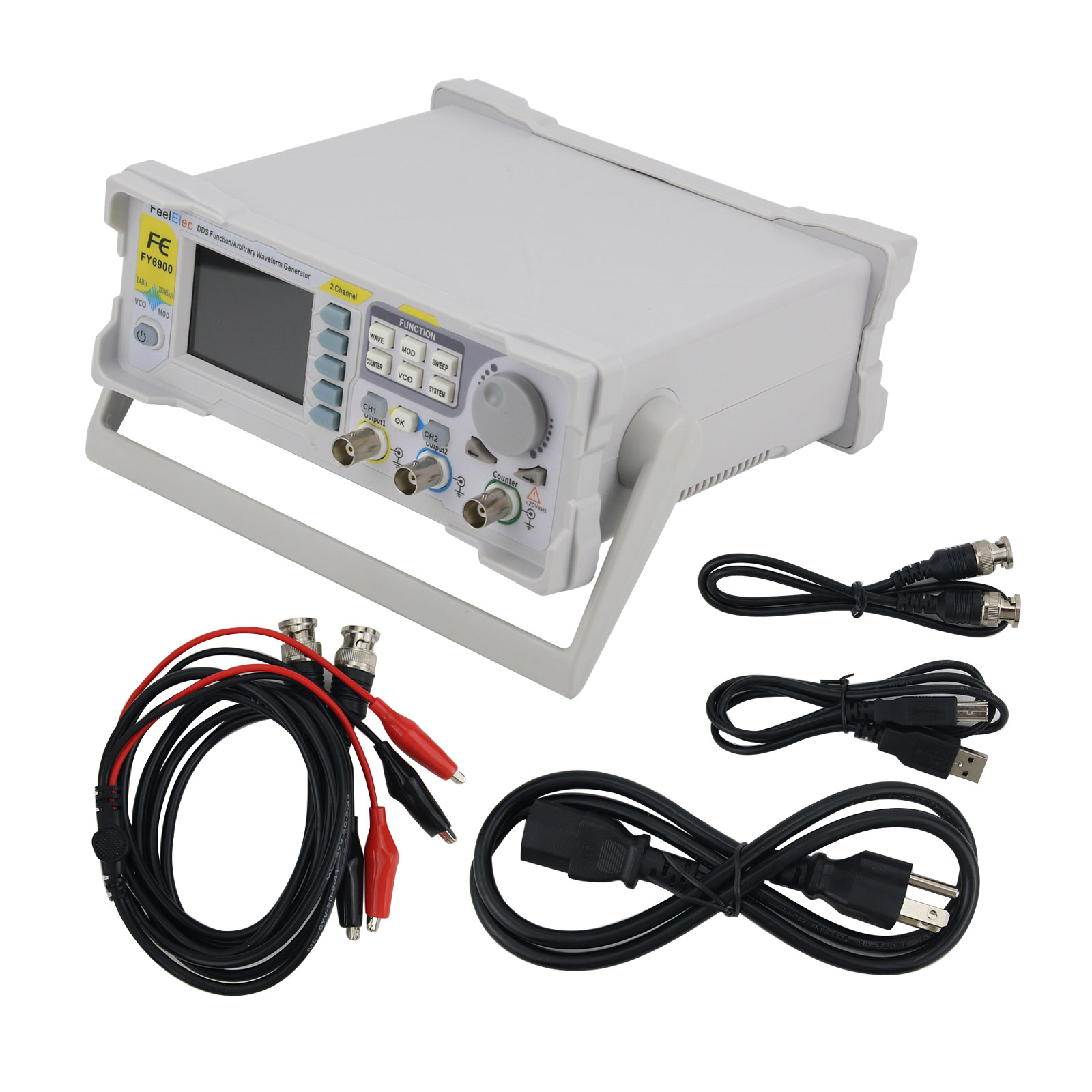 FY6900-50M 50MHz 2-kanaals fun - Function Arbitrary Waveform Generator recensie en prijs