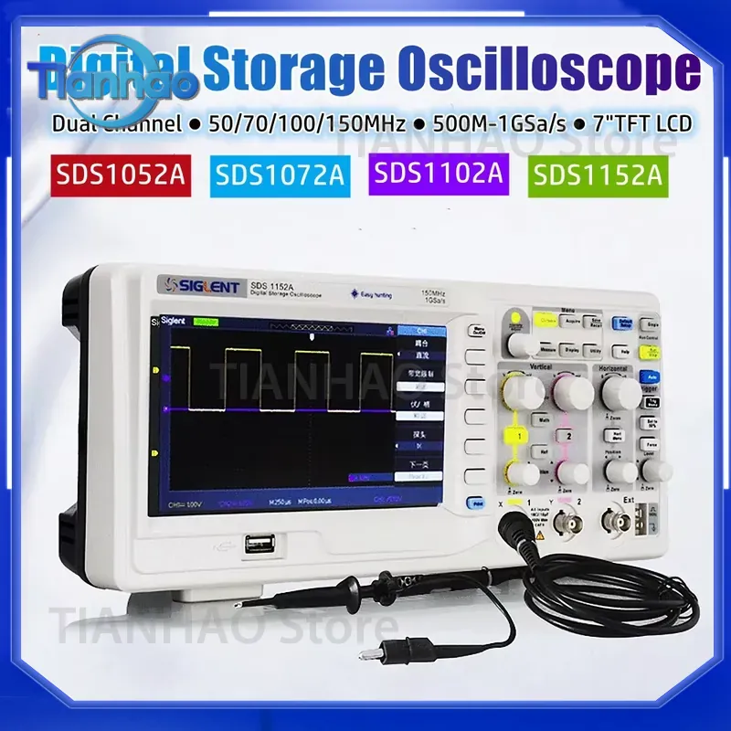 Digitale opslagoscilloscoop vo - Digital Storage Oscilloscope 100Mhz recensie en prijs