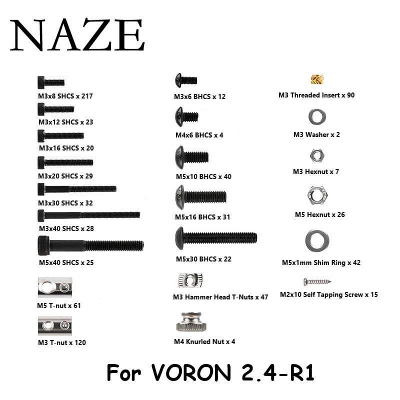 Naze Voron2.4 3D Printer R1/R2 - Voron 2.4 R2 Kit recensie en prijs